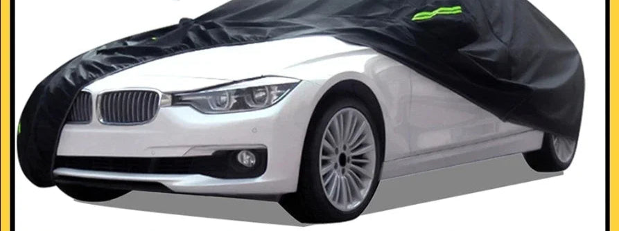 Tampa completa universal do carro, proteção solar grossa, exterior, isolação térmica, Uv-prova, Dustproof, anti Sedan, quatro estações, novo