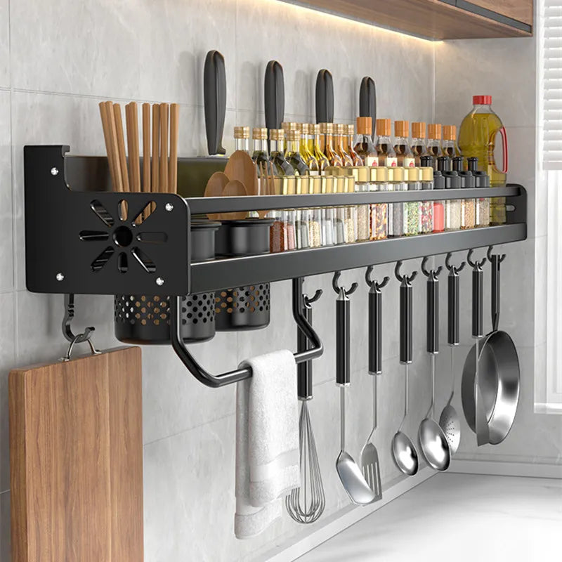 Suporte Organizador de Cozinha Multifuncional: Organização Completa e Praticidade