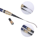 Vara de Pesca Telescópica em Fibra de Carbono Gold Blue