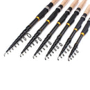 Vara Robaleira Vara de pesca Telescópica de Fibra de Carbono