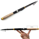 Vara Robaleira Vara de pesca Telescópica de Fibra de Carbono