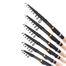 Vara Robaleira Vara de pesca Telescópica de Fibra de Carbono