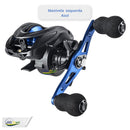 Carretilha de Pesca ACUSTIC 2.000 com Corpo em Grafite Velocidade de Recolhimento 7.2:1 Capacidade de arrasto de 8kg