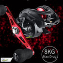 Carretilha de Pesca ACUSTIC 2.000 com Corpo em Grafite Velocidade de Recolhimento 7.2:1 Capacidade de arrasto de 8kg