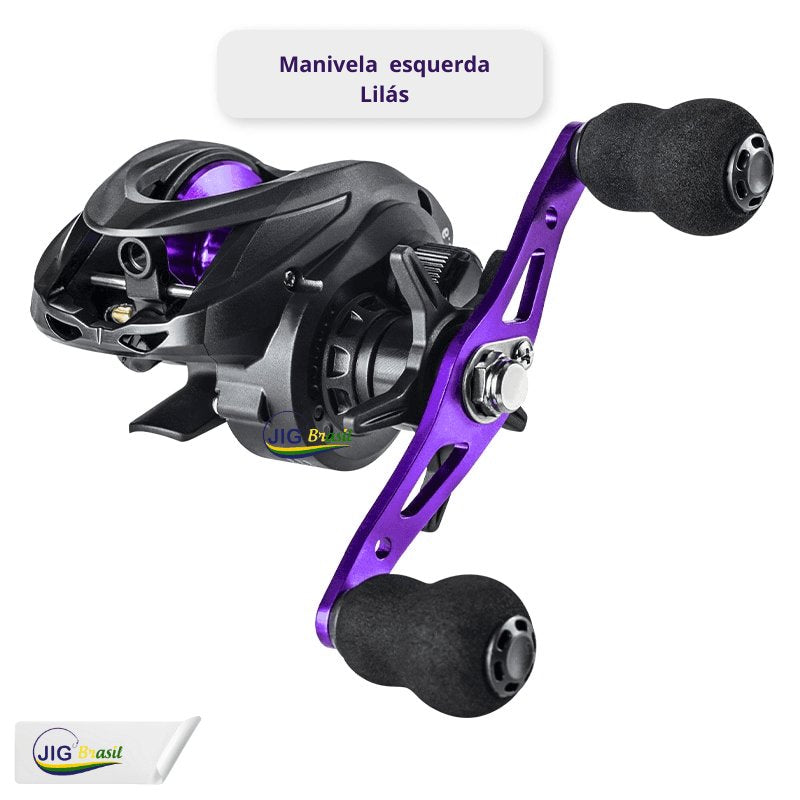 Carretilha de Pesca ACUSTIC 2.000 com Corpo em Grafite Velocidade de Recolhimento 7.2:1 Capacidade de arrasto de 8kg