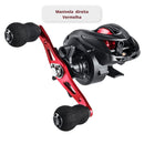 Carretilha de Pesca ACUSTIC 2.000 com Corpo em Grafite Velocidade de Recolhimento 7.2:1 Capacidade de arrasto de 8kg