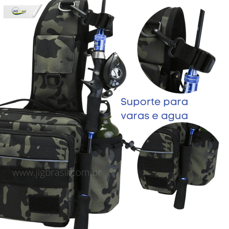 Mochila de Pesca - PESCA URBANA FRETE GRÁTIS - Jig Brasil