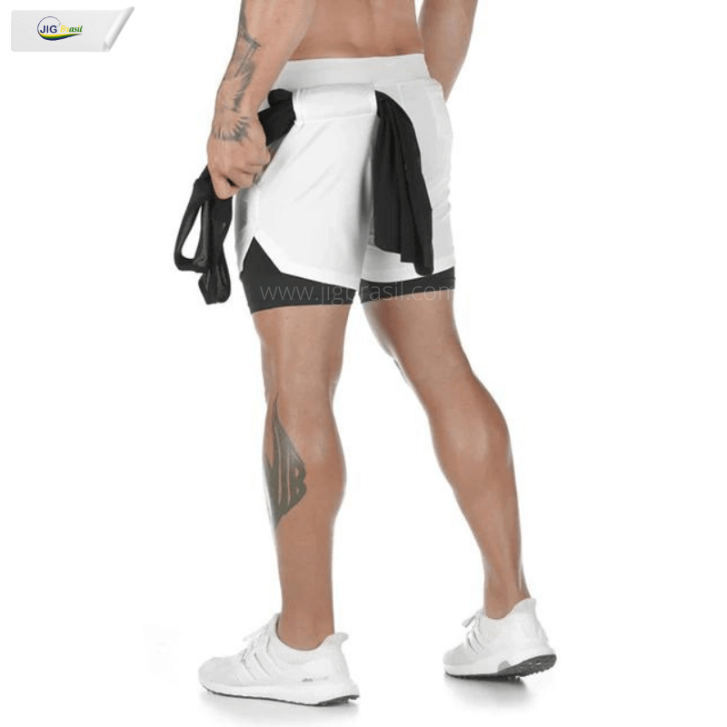 Short Crossfiteiro RUNNING com Forro Térmico Porta Celular Secagem Rápida - Jig Brasil