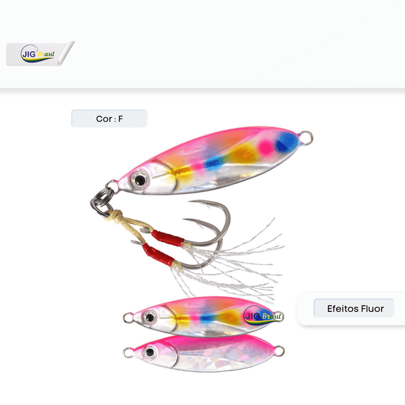 Micro Jig/ Baratinha 18g 28g e 38g FRETE GRÁTIS - Jig Brasil