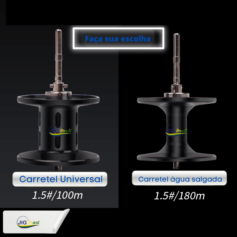 Carretilha para Pesca em Água Salgada SCRAB de Alta Velocidade 7.3:1 10 kg de Força de Arrasto FRETE GRÁTIS - Jig Brasil