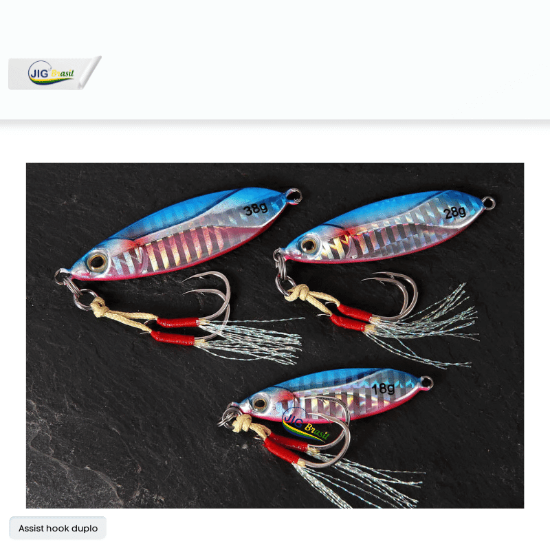 Micro Jig/ Baratinha 18g 28g e 38g FRETE GRÁTIS - Jig Brasil