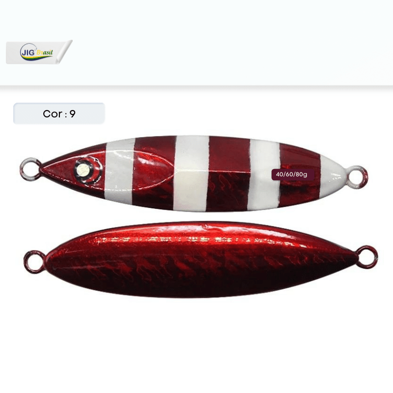 Slow Jig Sea Bass 40/60 e 80 Gramas FRETE GRÁTIS - Jig Brasil