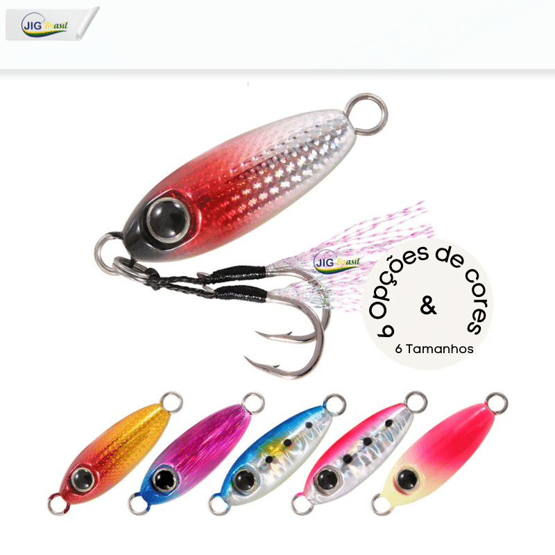 Micro Jig 3.5, 5, 7, 10, 15 e 20 Gramas FRETE GRÁTIS - Jig Brasil