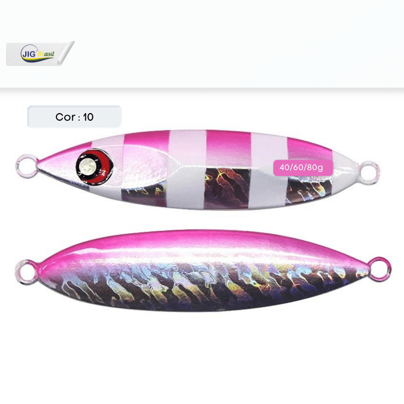 Slow Jig Sea Bass 40/60 e 80 Gramas FRETE GRÁTIS - Jig Brasil