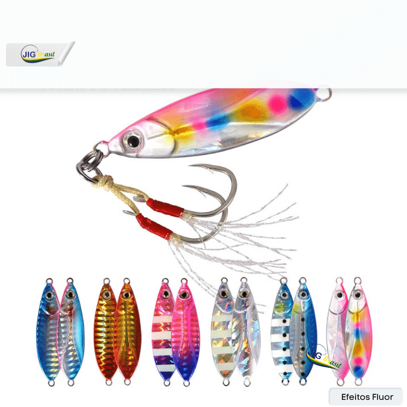 Micro Jig/ Baratinha 18g 28g e 38g FRETE GRÁTIS - Jig Brasil