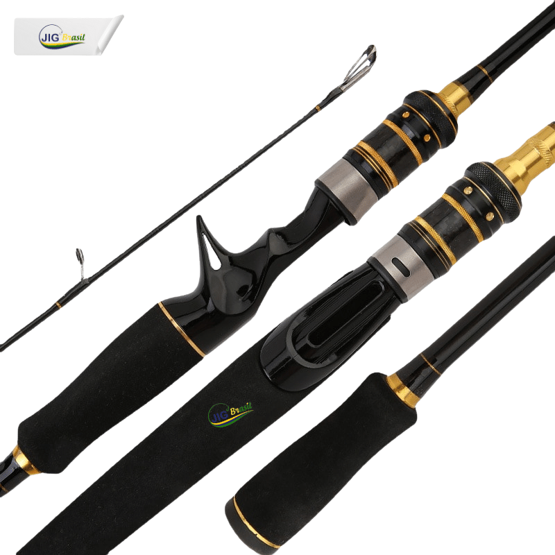 Vara de pesca Cat Gold 8-15LBS de Carbono 1.80m Ação Rápida FRETE GRÀTIS - Jig Brasil