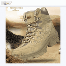 Bota Tática em Couro nas Cores Preta e Caqui Tempestade no Deserto FRETE GRÁTIS - Jig Brasil