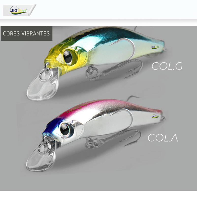 ISCA ARTIFICIAL MEIA ÁGUA 10.5cm & 8cm 16 & 8.5 Gramas FRETE GRÁTIS - Jig Brasil