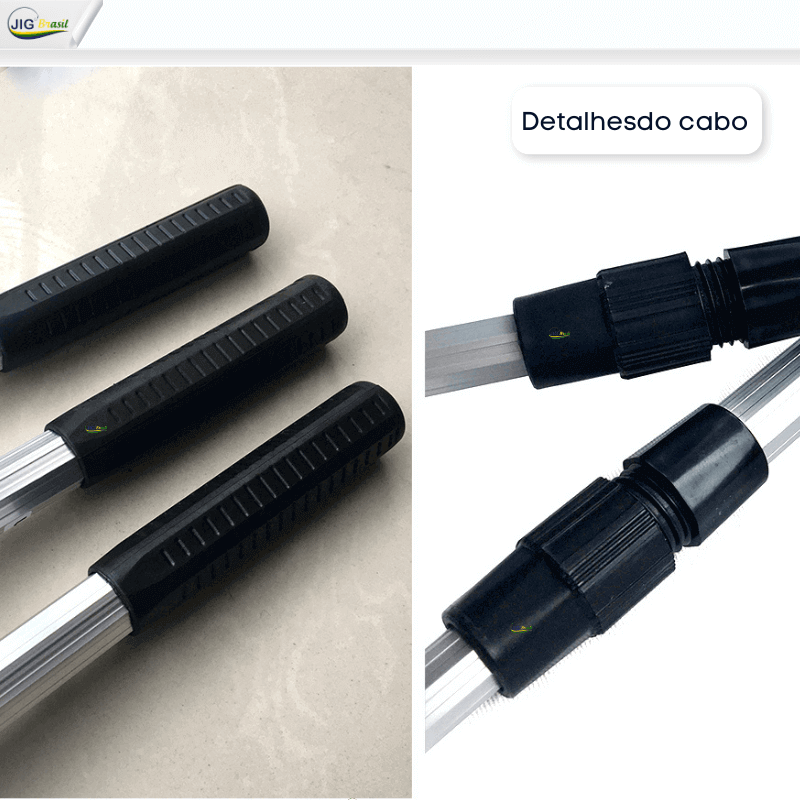 Passaguá Siliconado Para Pesca Cabo Em Alumínio 2.1, 1.7 e 1.5 Metros Dobrável & Retrátil Frete GRÁTIS - Jig Brasil