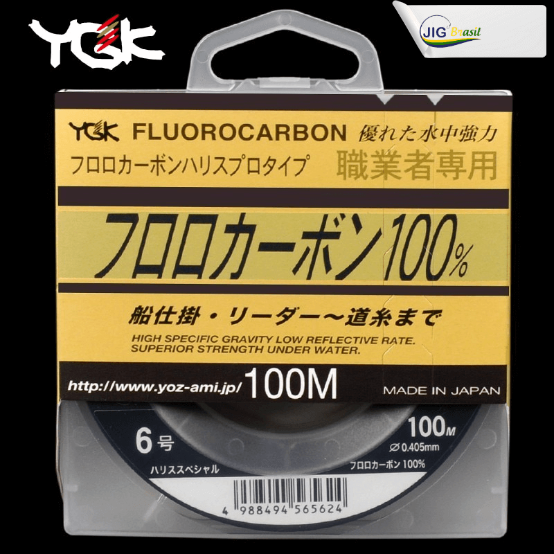 Linha de Fluorcarbono YGK 100M FRETE GRÁTIS - Jig Brasil