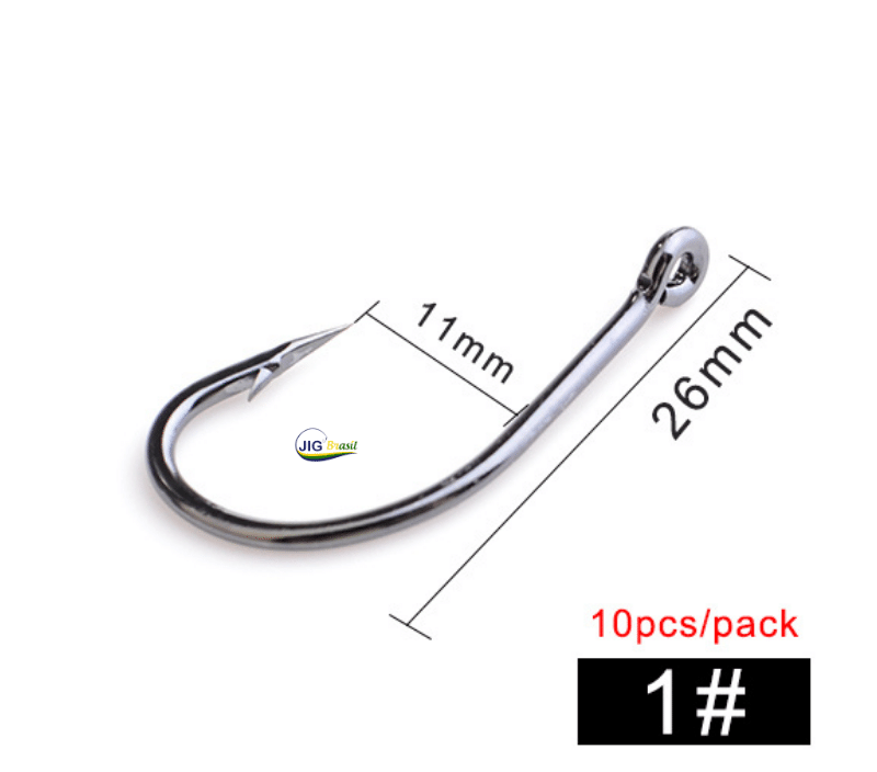 Anzol Wid GAP Kamatsu 10 unidades Tamanhos 1#2#4#6#8#10# FRETE GRÁTIS - Jig Brasil