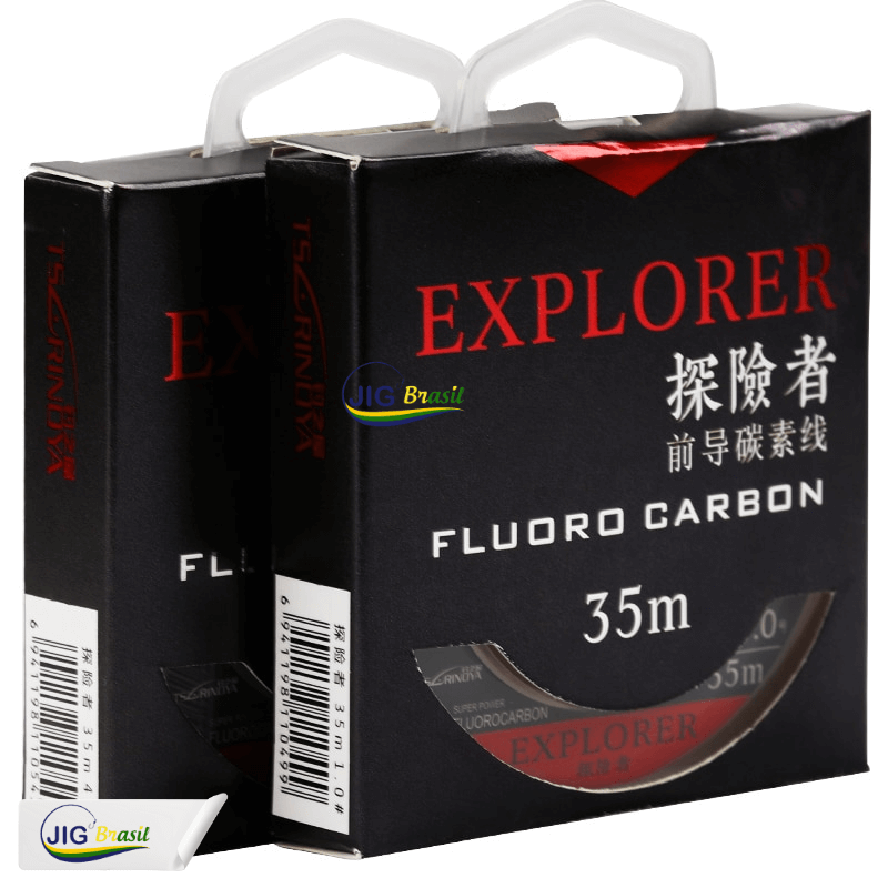 Linha Japonesa Explorer Fluorcarbono 35 mts FRETE GRÁTIS - Jig Brasil