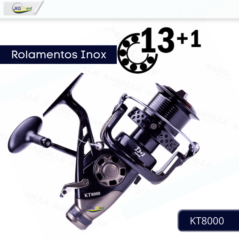 Molinete SAMOLLA Pesca Pesada 13 a 28kg de Força FRETE GRÁTIS - Jig Brasil