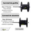 Carretilha CR Ultra Moderna com Corpo em Grafite 18+1 Rolamentos Relação de Recolhimento 8.1:1= FRETE GRÁTIS - Jig Brasil