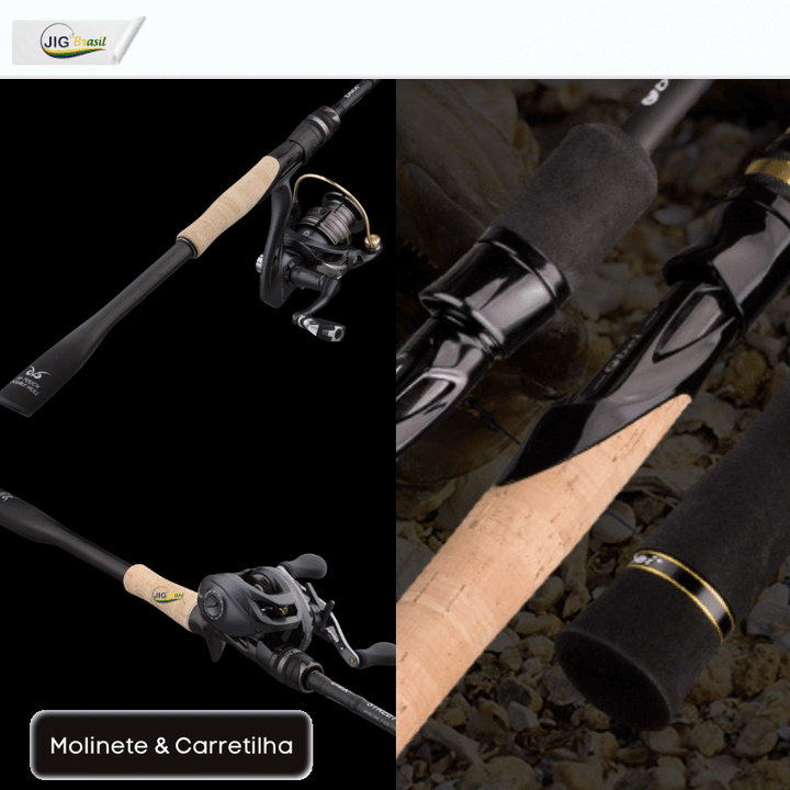 Vara de Pesca em Fibra de Carbono T88 Voyager FRETE GRÁTIS - Jig Brasil