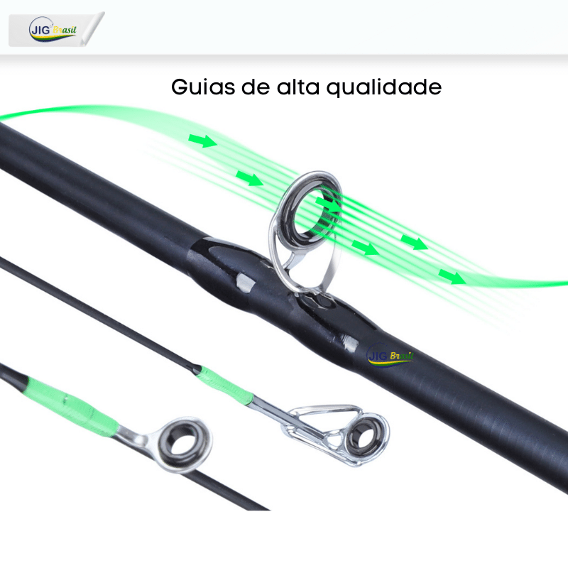 Vara de Pesca Ultra-Light em Fibra de Carbono 1.8metros FRETE GRÁTIS - Jig Brasil