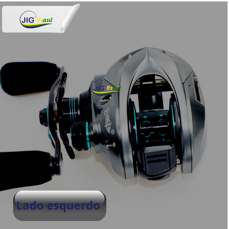 Carretilha HS2000 8KG de Drag 13+1 Rolamentos 8.1:1 de velocidade = FRETE GRÁTIS - Jig Brasil