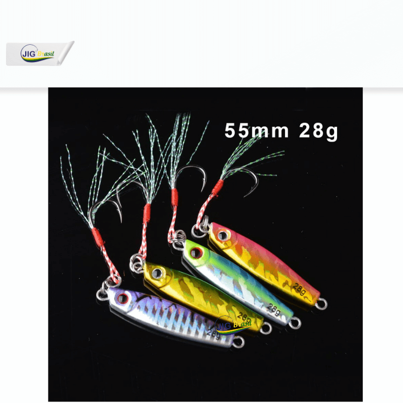 Micro Jig 7, 14, e 28 Gramas 4 Unidades Jig Brasil FRETE GRÁTIS - Jig Brasil