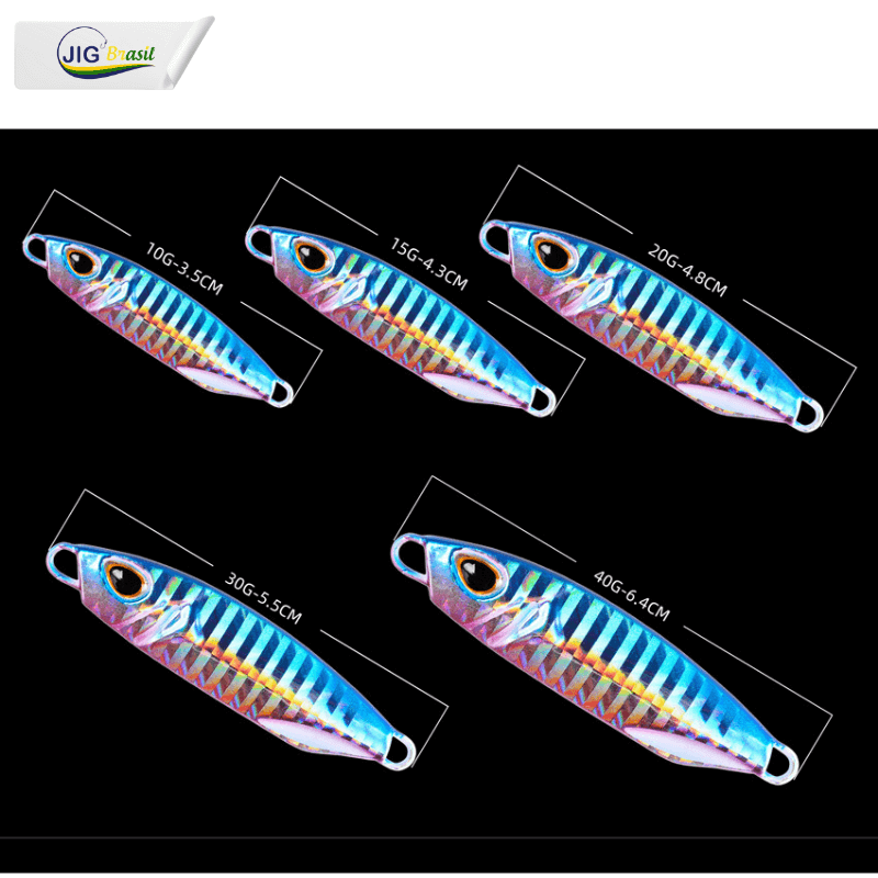 Micro Jig 10/15/20/30/40g =FRETE GRÁTIS - Jig Brasil