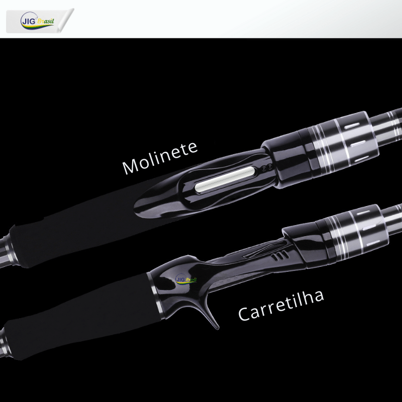 Vara de Pesca Maximus em Fibra de Carbono com Passadores Fuji- Jig Brasil