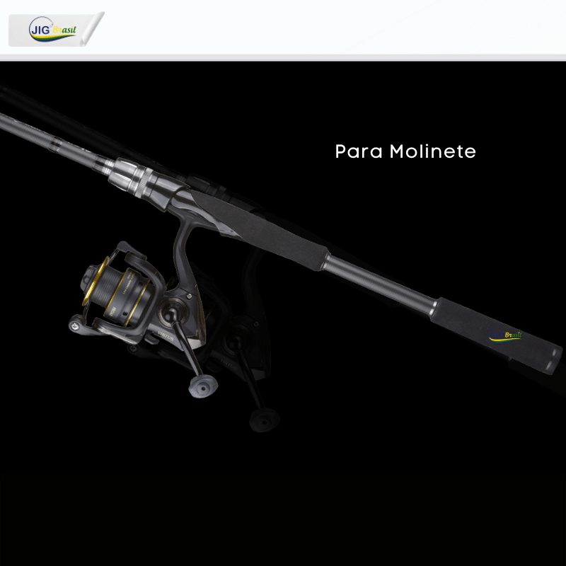 Vara para Pesca Media de Carbono 1.98, 2.28 e 2.58m FRETE GRÁTIS - Jig Brasil