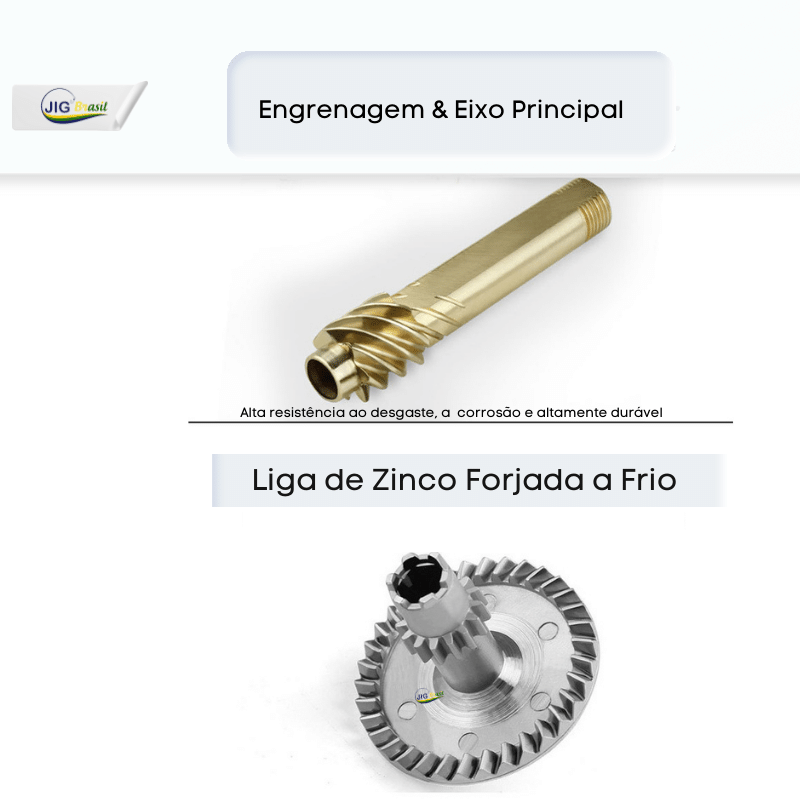 Molinete para Água Salgada com Carretel Duplo 14+1 BB Relação de Recolhimento 5.1:1 FRETE GRÁTIS - Jig Brasil