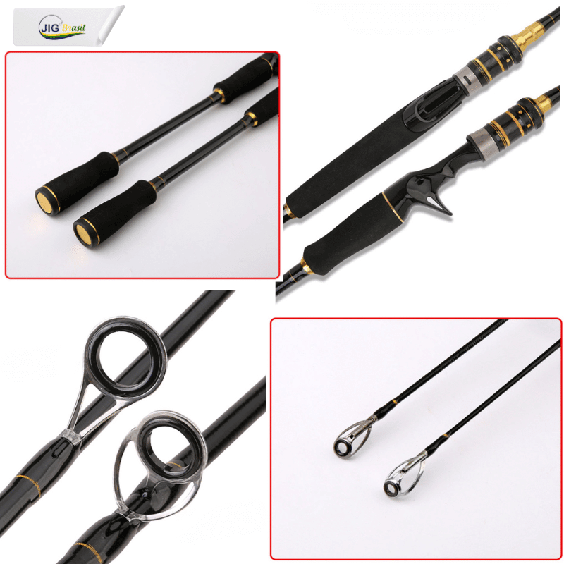 Vara de pesca Cat Gold 8-15LBS de Carbono 1.80m Ação Rápida FRETE GRÀTIS - Jig Brasil