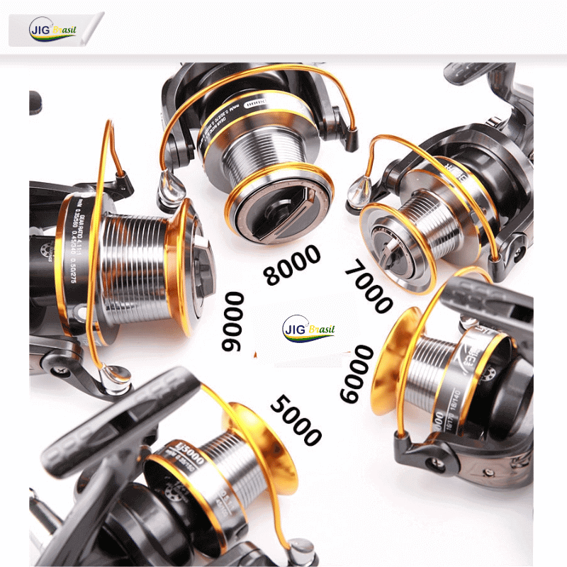 Molinete Long Shot Tamanhos 3000 a 9000 Água Salgada FRETE GRÁTIS - Jig Brasil