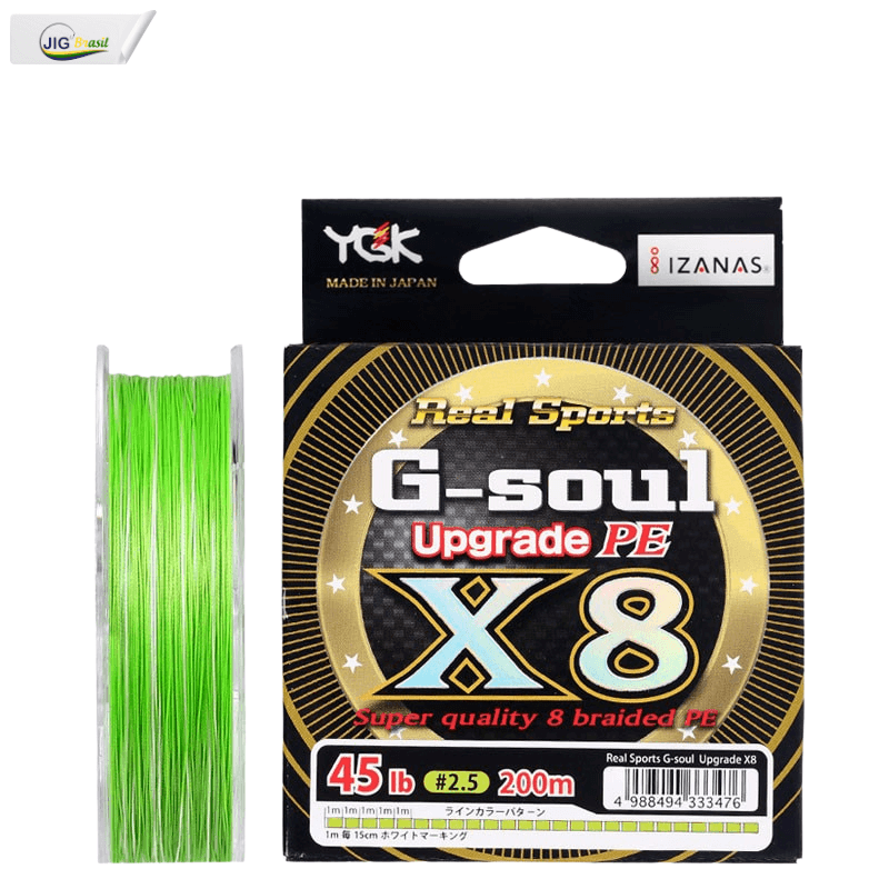 Linha de Multifilamento YGK G-Soul Upgrade PE X8 - 200 ou 150 metros= FRETE GRÁTIS - Jig Brasil