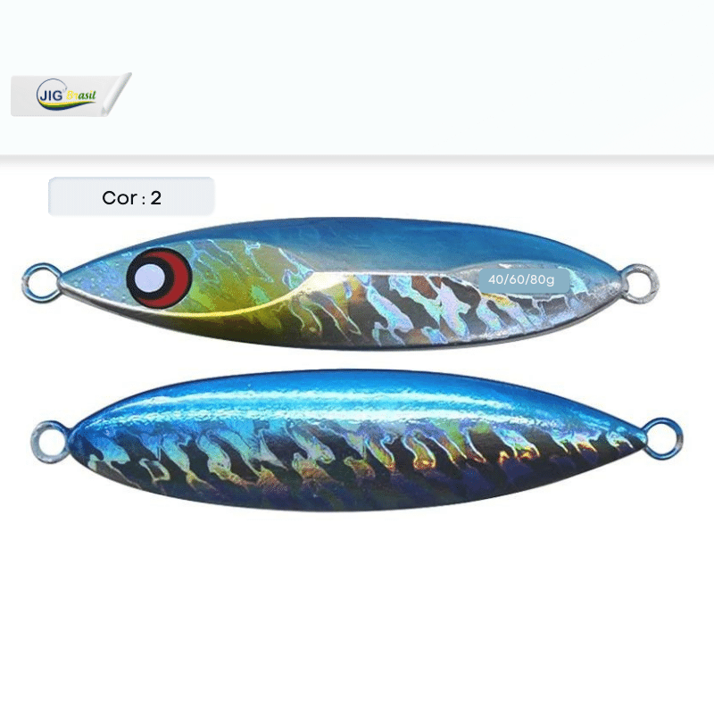 Slow Jig Sea Bass 40/60 e 80 Gramas FRETE GRÁTIS - Jig Brasil