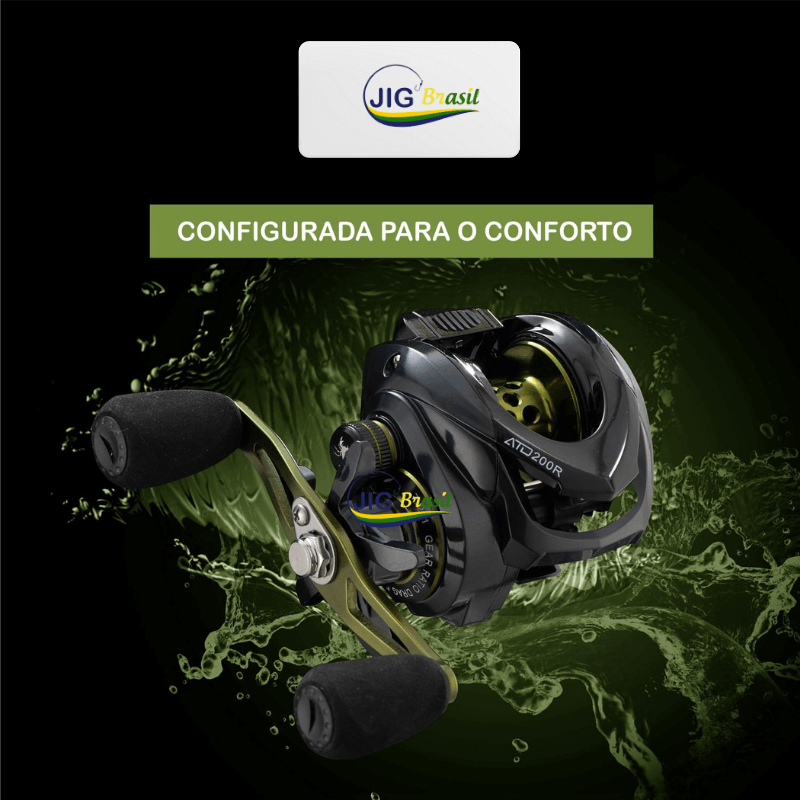 Carretilha Scorpions ATD200R Rolamentos em INOX Recolhimento 7.2:1 8kg de Drag FRETE GRÁTIS - Jig Brasil