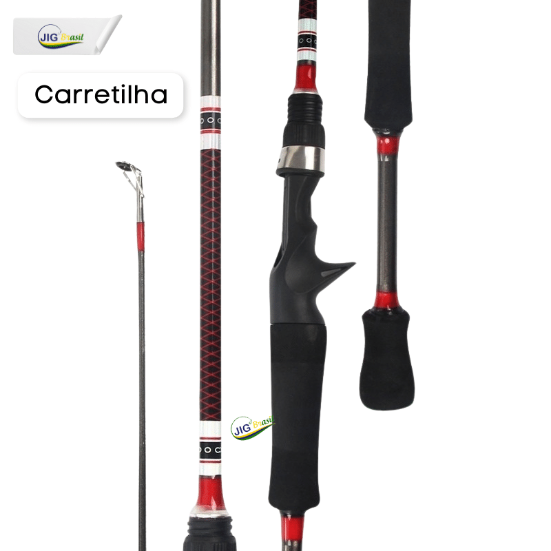 Vara de pesca Cat 6-15LBS de Carbono 1.80m FRETE GRÀTIS - Jig Brasil