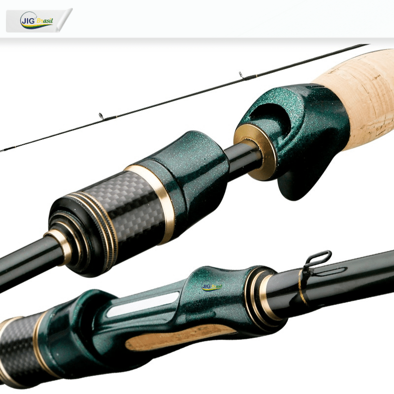 Vara de Pesca de Fibra de Carbono 1.8m, 2.10 e 2.40 Metros FRETE GRÁTIS - Jig Brasil