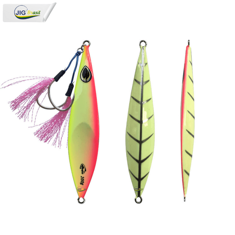 Slow Jig/ Glow 150g200g250g300g Kit 4 Peças FRETE GÁTIS - Jig Brasil