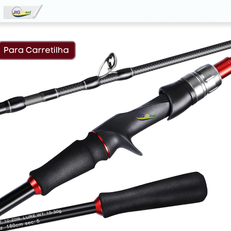 Vara de Pesca Portátil Ideal para Pesca Urbana 1.80 e 2.10m FRETE GRÀTIS - Jig Brasil