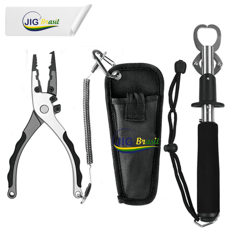 Kit Alicate & Grip de Liga de Alumínio FRETE GRÁTIS - Jig Brasil