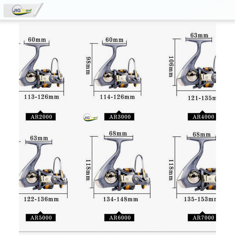 Molinete DRAG de 5.2:1 Rolamentos INOX para Água Salgada FRETE GRÁTIS - Jig Brasil