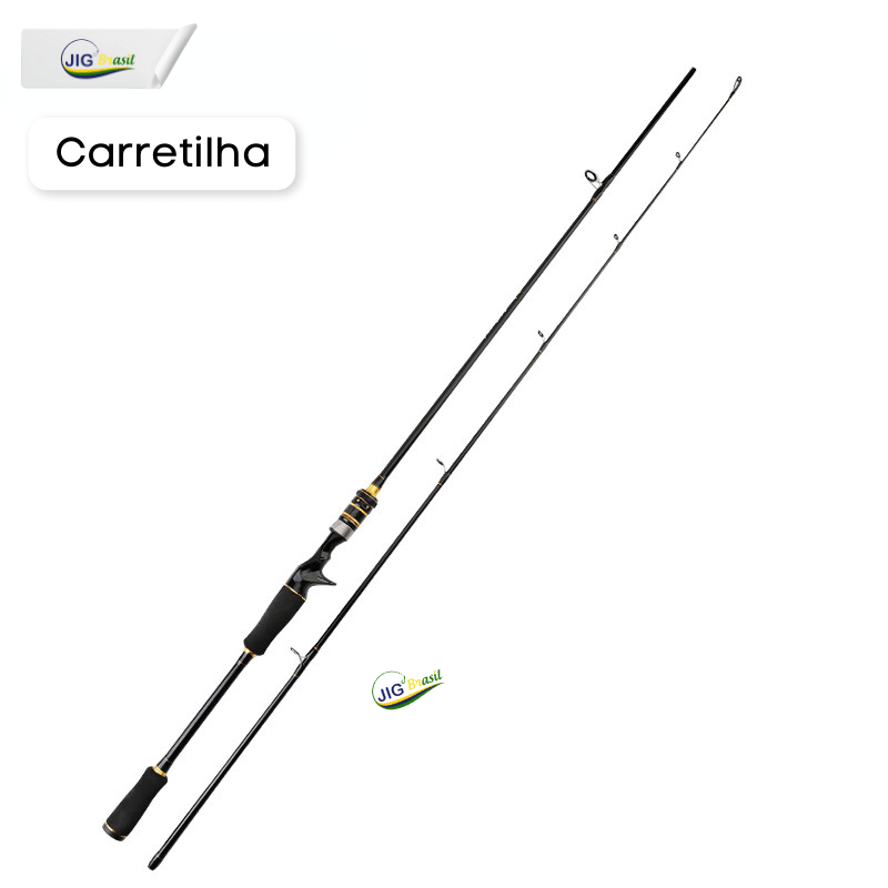 Vara de pesca Cat Gold 8-15LBS de Carbono 1.80m Ação Rápida FRETE GRÀTIS - Jig Brasil