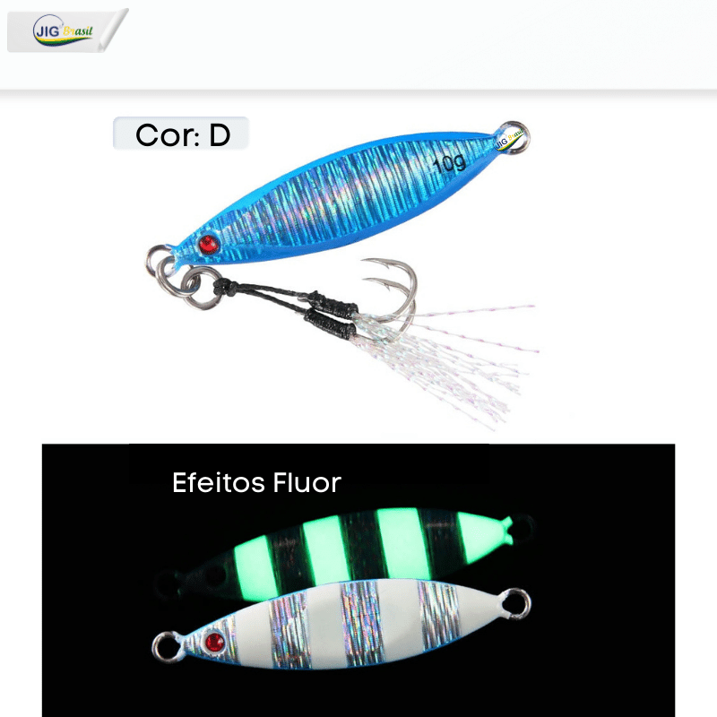 Micro Jig 5 e 10g FRETE GRÁTIS - Jig Brasil