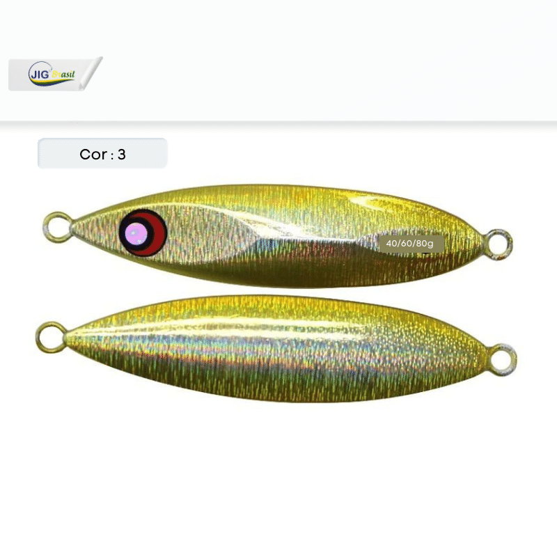 Slow Jig Sea Bass 40/60 e 80 Gramas FRETE GRÁTIS - Jig Brasil